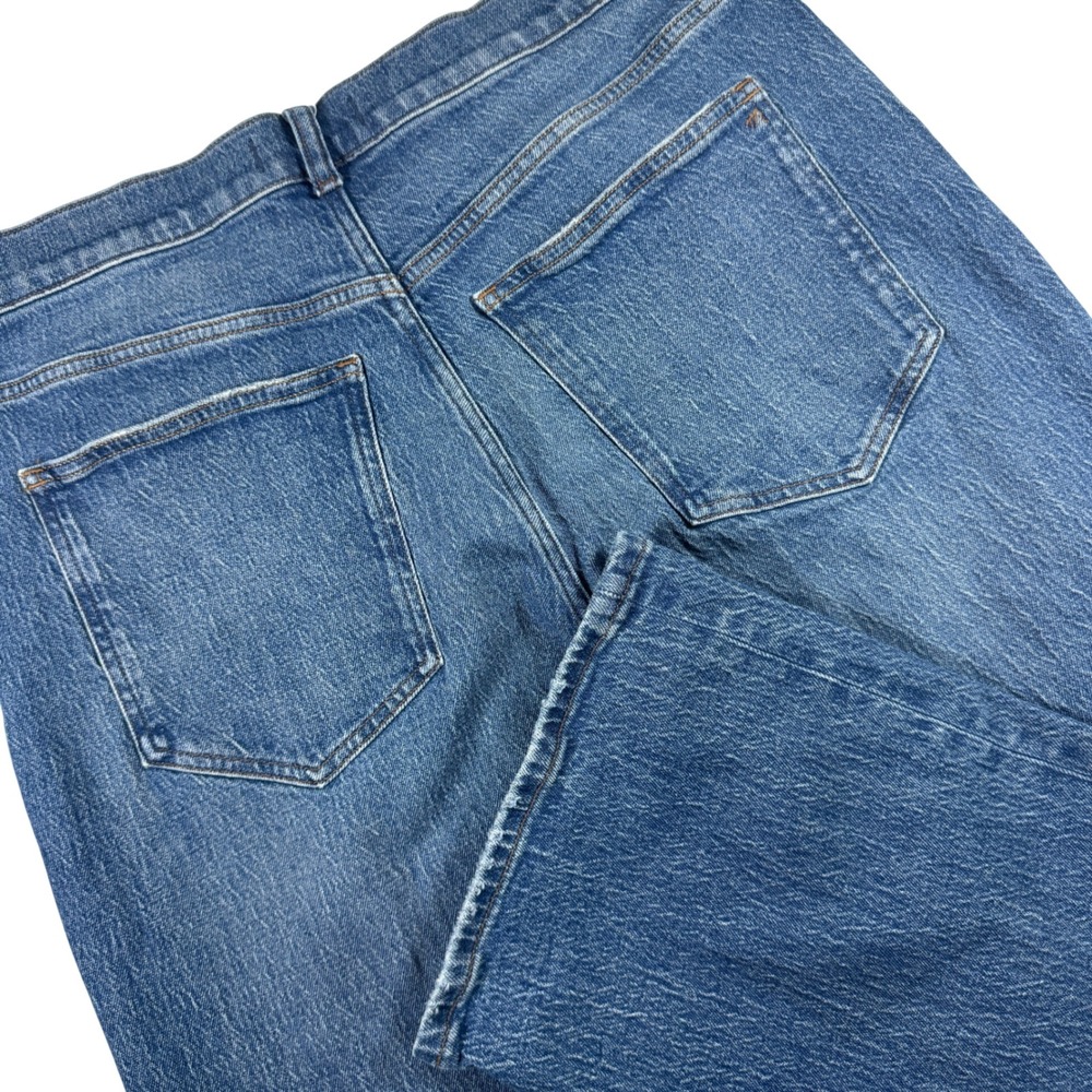 Madewell The Perfect Vintage Wide-Leg Jean Women 31 Blue High Rise Denim 34x30